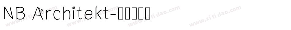 NB Architekt字体转换